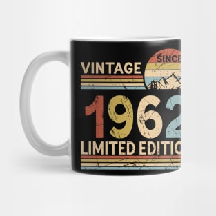 Vintage Since 1962 Limited Edition 61st Birthday Gift Vintage Men's Mug